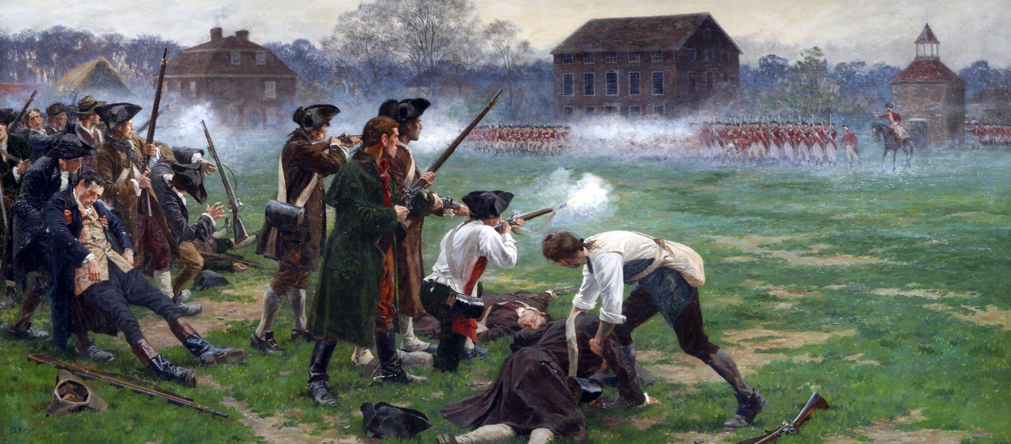 The Battle of Lexington, 19 April 1775. 